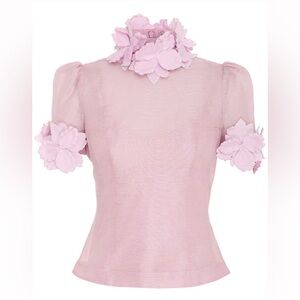 Zimmerman Lilac High Tide Flower Linen Blouse